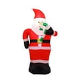 thumbnail image 3 of Accesorios inflables para exteriores,Decoración navideña inflable con luces LED,Decoración inflable navideña para exteriores,Adorno navideño inflable iluminado para Papá Noel con dulces, 3 of 10