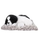 thumbnail image 1 of Simulation Sleeping Dog Puppy Ornament Animal Plush Toy Bamboo Charcoal Decor (Black+White), 1 of 4