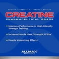 thumbnail image 5 of ALLMAX Nutrition - Creatine Monohydrate, Micronized Creatine Powder for Strength and Muscle Recovery, Gluten Free & Fast Absorbing 400g, 5 of 5