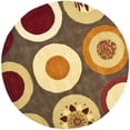 thumbnail image 4 of SAFAVIEH Soho Selma Geometric Wool Runner Rug, Brown/Multi, 2'6" x 10', 4 of 10