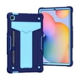 thumbnail image 4 of Dteck Case for Samsung Galaxy Tab S6 Lite 10.4" SM-P610 P615 (2020 Released) 10.4-inch,Shockproof 3-layer-protection Hybrid Rubber Hard PC Back Protective Kickstand Cover,Navy+Blue, 4 of 4
