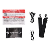 (2) Rockville GO PARTY MAX BASS Portable LED Bluetooth Speakers w/Wireless Link