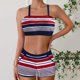 thumbnail image 2 of Mujeres Bikini Trajes de Baño Vintage Impreso Conservador Falda de Playa, Traje de Baño de Dos Piezas para las Vacaciones, 2 of 9