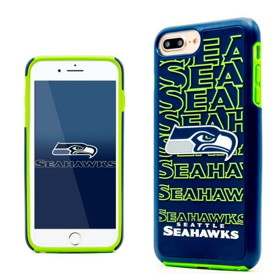 FOCO NFL Seattle Seahawks Hybrid Repeat Case for iPhone 8  , 7  , 6   & 6S   (5.5")