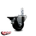 thumbnail image 2 of 3 Inch Phenolic Wheel Swivel 7/8 Inch Square Stem Caster with Brake SCC, 2 of 2