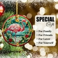 thumbnail image 6 of Flamingo Ornaments Ceramic For Christmas, Stained Glass Ornaments Ceramic Christmas 2025, 6 of 7