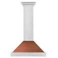 thumbnail image 2 of ZLINE 30 in. Convertible Stainless Steel Range Hood with Copper Shell and Stainless Steel Handle (KB4STX-C-30), 2 of 2