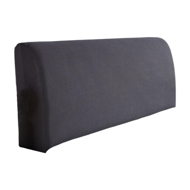 Funda para cabecera de cama Protector de cabecera de cama Funda trasera de cama extraíble a prueba de polvo Gris