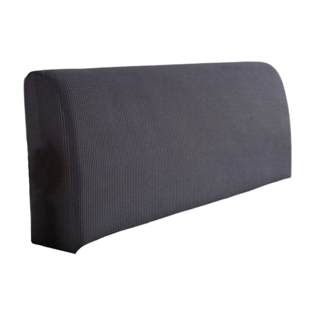 Funda para cabecera de cama,Funda tapizada para cabecera de cama,Funda elástica extraíble, suave, lavable, a prueba de polvo, Protector de cabecera de Gris