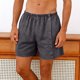 thumbnail image 2 of Pantalones Cortos de Cintura Elástica para Hombre Color Sólido Pantalones Cortos Casuales con Botón Totalmente Abierto para Hombres Primavera Y Verano, 2 of 5