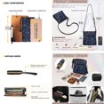 thumbnail image 2 of ZUXONGSY Jellyfish Galaxy Print Crossbody Bags Ladies Shoulder Handbags Purse and Wallet Set Leather Hobo Bag with Wallet Multi Pockets Satchel Purse with Adjustable Strap, 2 of 5
