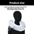thumbnail image 3 of Retro Ruffled Collar Girls Cosplay Tie Victorian Collar Lapel Medieval Cosplay Victorian Ruffled Tie Collar, 3 of 9