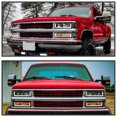 thumbnail image 2 of Spec-D Tuning Black Headlights + Bumper Lights + Corner Lights w/ LED Tube Compatible with 1994-1998 Chevy C10 C/K 1500/2500/3500, Left + Right Pair Headlamps Assembly, 2 of 6