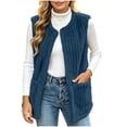 thumbnail image 2 of Women's Vest Fleece Loose Fit Hoodless Sleeveless Casual Vest with Pockets for Layering & Daily Wear, 2 of 8