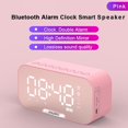 thumbnail image 5 of Altavoz Bluetooth Inalámbrico Espejo Reloj Mini Despertador Blanco, 5 of 5