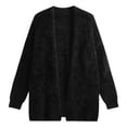 thumbnail image 6 of Gyexs Women Open Front Cardigans Trendy Fall Long Sleeve Drop Shoulder Soft Knit Slouchy Sweater Winter Outerwear 2025 (Black, Size One Size), 6 of 6