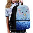 thumbnail image 3 of HUIACONG Blue Dino Star Kids Backpack for Middle School Students Large Capacity Ergonomic Padded Straps for Boys Girls Ages 6‑18 Back to School Daily Use, 3 of 6