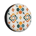 thumbnail image 2 of PUREYAH Oriental Arabesque East Orange Rv Spare Tire Cover, Wheel Covers Protectors Universal Fit for Camping Travel Trailer Truck 15 inch, 2 of 6