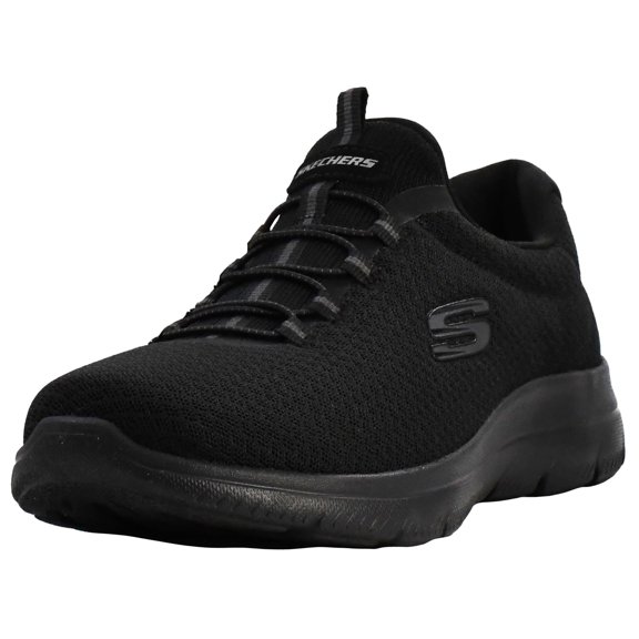 Skechers Slip on Sneakers for Women Sport Summits Mesh Bungee Closure Athletic Shoes Knit Upper Memory Foam Cushioning Flexible Lightweight Support