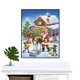 thumbnail image 2 of Kits de pintura de diamantes de Navidad 5D 12 x 16 pulgadas G21 para adultos DIY Full Drill Art Blue Daisy Bañera Imagen, Diamond Art Rhinestones Home Wall Decor Rojo Verde, 2 of 4