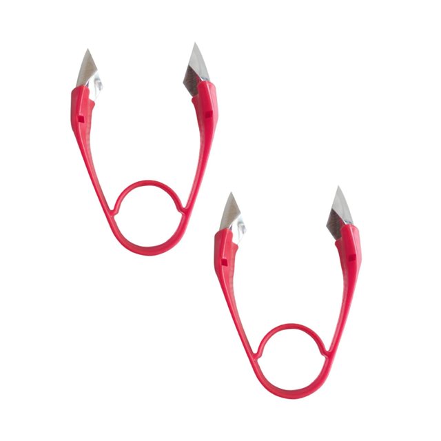 2 Pcs Coupe-Frites Outil de Découpe de Fraise Éplucheur de Tige de Fraise Éplucheur de Tige de Fraise Éplucheur de Tige de Fraise Éplucheur de Tige de Fraise en Acier Inoxydable Éplucheur de Fruits Ananas Rouge Rouge
