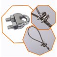 thumbnail image 3 of Bridas para cables M8 Bridas para cables Clip en U Perno Clip para cables Abrazadera para cables de acero inoxidable 304 Clips para cables de sillín para tendedero de ropa al aire libre 10PCS, 3 of 5