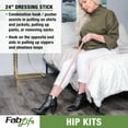 thumbnail image 5 of FabLife Hip Kit Daily Living Aids for Mobility, Hip Replacement Recovery, Knee and Back Surgery Includes Grabber Reacher, Bath Sponge Stick, Sock Aid, Shoehorn, Dressing Stick, 5 of 5