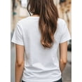 thumbnail image 5 of Women's Back to School Graphic T-Shirt, Happy First Day of School Cute Heart Print Tee, Casual Crew Neck Short Sleeve Cotton Shirt, Teacher Appreciation Gift, 5 of 8
