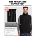 thumbnail image 3 of Chaleco térmico ARRIS de forro polar para hombre con paquete de baterías, 8 zonas de calentamiento, 3 of 7