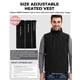 thumbnail image 3 of Chaleco térmico ARRIS de forro polar para hombre con paquete de baterías, 8 zonas de calentamiento, 3 of 7