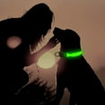 thumbnail image 5 of Led Lighted Up Dog Collar Flashing 100% Waterproof USB Rechargeable Pet Dog Safety Collar Glow in The Dark Light-up Neck Loop GREEN(14.56IN-18.11IN), 5 of 7