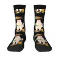 thumbnail image 4 of Calcetines de moda para hombre con diseño de llama de Fluffy, calcetines largos con puntadas, calcetines para parejas, talla 37-45, 4 of 4