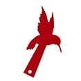thumbnail image 3 of HOOWIFFY Red Acrylic Bird Mailbox Flag - Decorative Outdoor Yard and Garden for Home Mailbox, 3 of 8