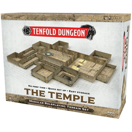 Tenfold Dungeon: The Temple - Modular Roleplaying Terrain Set & 5e RPG Adventure Gale Force 9