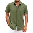 thumbnail image 1 of Hawaiian Shirt For Men, Men's Vintage Button Down Bowling Shirts Short Sleeve Summer Beach Shirt 2XL, 1 of 4