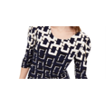 thumbnail image 2 of Alfani Women's Printed Tunic Navy/multi Size -Petite L, 2 of 3