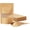 Brown, variant on 100 Pcs Paper Bags Resealable Bags, Inner dimensions 2.9" x 3" (Outer Size 3.5" x 5.5") Zipper Food Storage Bags, Stand Up, with Matte Window, Reusable, Sealable, for Packaging Produ