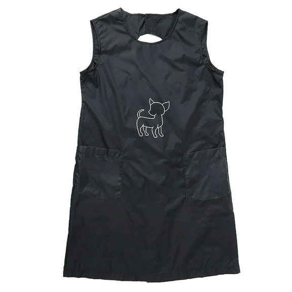 Nylon Fabric Pet Grooming Apron with Pockets For Easy Tool Storage And Hair Resistances Grooming Apron for Pet Salons