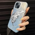 thumbnail image 5 of Butterfly Silver Glitter Aesthetic TPU Case Compatible with iPhone Case (iPhone 13 Pro), 5 of 6