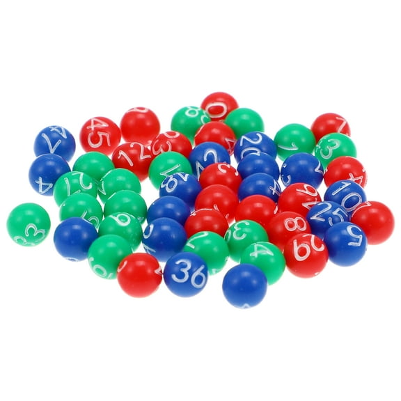 Kitandove Numbered Raffle Balls Plastic for Adults Bingo Game and Raffle 49Pcs
