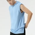thumbnail image 4 of JIUKE Mens Hoodies Sleeveless Hooded Tank Top Workout Shirts Running Gym T-Shirts Basic Tees M-3XL, 4 of 5