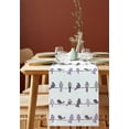 thumbnail image 5 of Table Runner Dresser Scarf 14 x 72 Inch Birds on the Wire Purple Grey Table Runners Non-Slip Heat Kitchen Dining Table Decor for Indoor Outdoor Home Party Decoration, 5 of 7