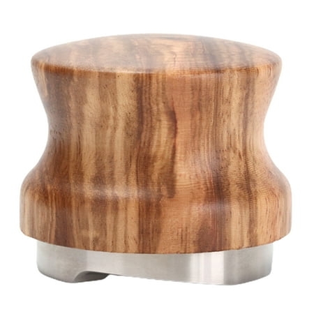 

Hloma 51/53/58mm Coffee Powder Tamper Spring Loaded Flat Base Solid Rosewood Espresso Coffee Powder Hammer Coffeeware Accessories