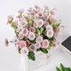 thumbnail image 3 of Ramo de novia artificial hogar sala de estar mesa decoración floral boda tela de seda ramo de flores falsas, rosa 4 Piezas Sweethay HA6622-04B*4, 3 of 6