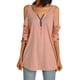 thumbnail image 3 of SAYOO Camiseta de mujer , camisola hueca con decoración de cremallera, ropa de verano SAYOO  Sexy, 3 of 8