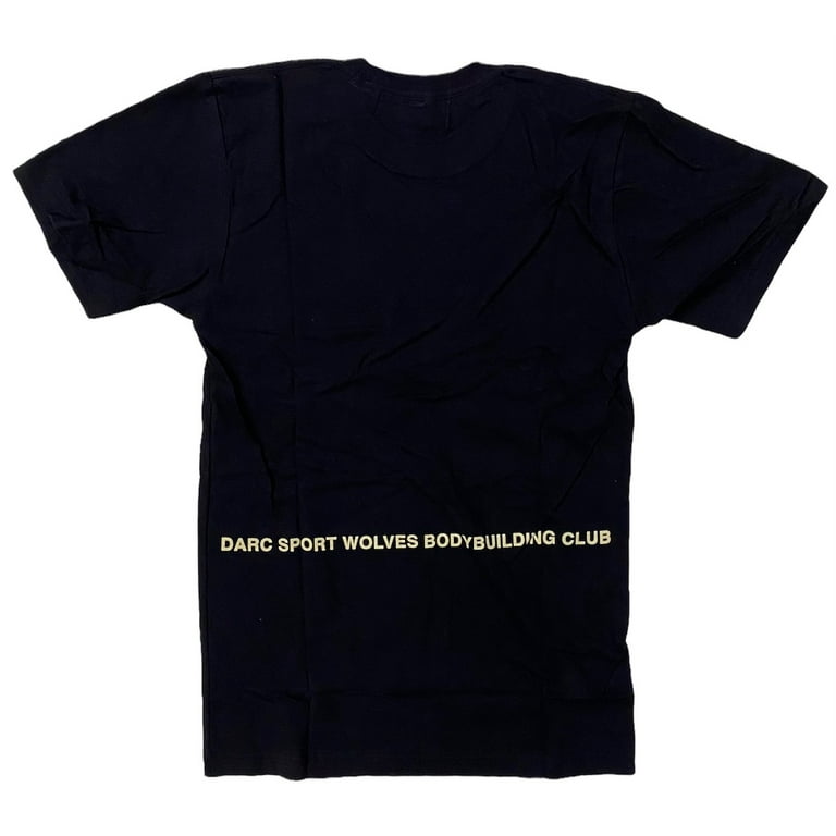 Darc Sport Men's The Wolves Forever Bodybuilding Club Premium Tee T-Shirt  (Small, Black)