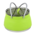 thumbnail image 3 of Casserole de Cuisson en Silicone Pliable et Rabattable Cuisinière à Gaz Cuisine Camping Vert, 3 of 10