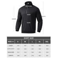 thumbnail image 6 of Men's Quarter Zip Pullover Casual Lightweight Sweatshirt with Long Sleeve Black, 6 of 6