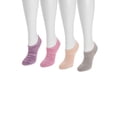 thumbnail image 4 of MUK LUKS Women's Dream Step No-Show Liner Socks, 4-Pack, OSFM, 4 of 5