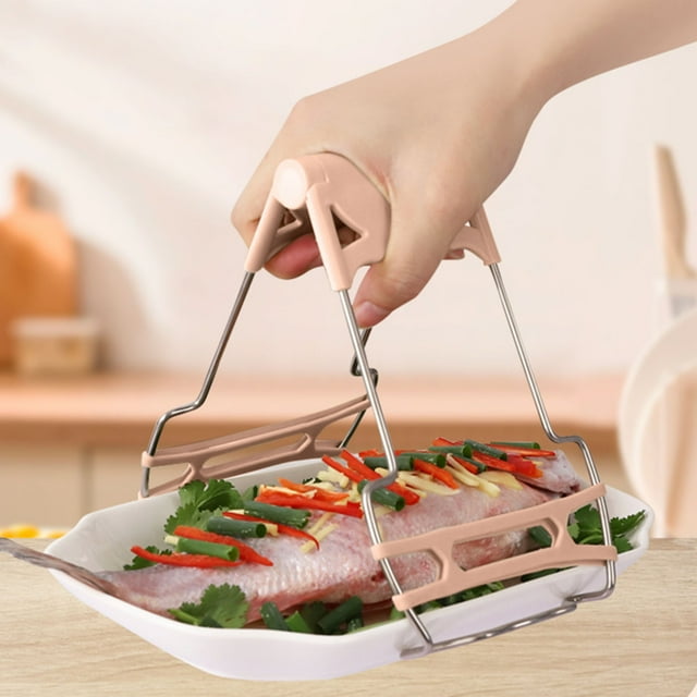 TIMIFIS High Temperature Tray Clamp Kitchen High Temperature Cutlery Clamp Kit Cutlery Clamps Bowl Clamps Non-Slip Cooking Clamps For Moving Hot Cutlery kitchen gadgets Kitchen Gadgets